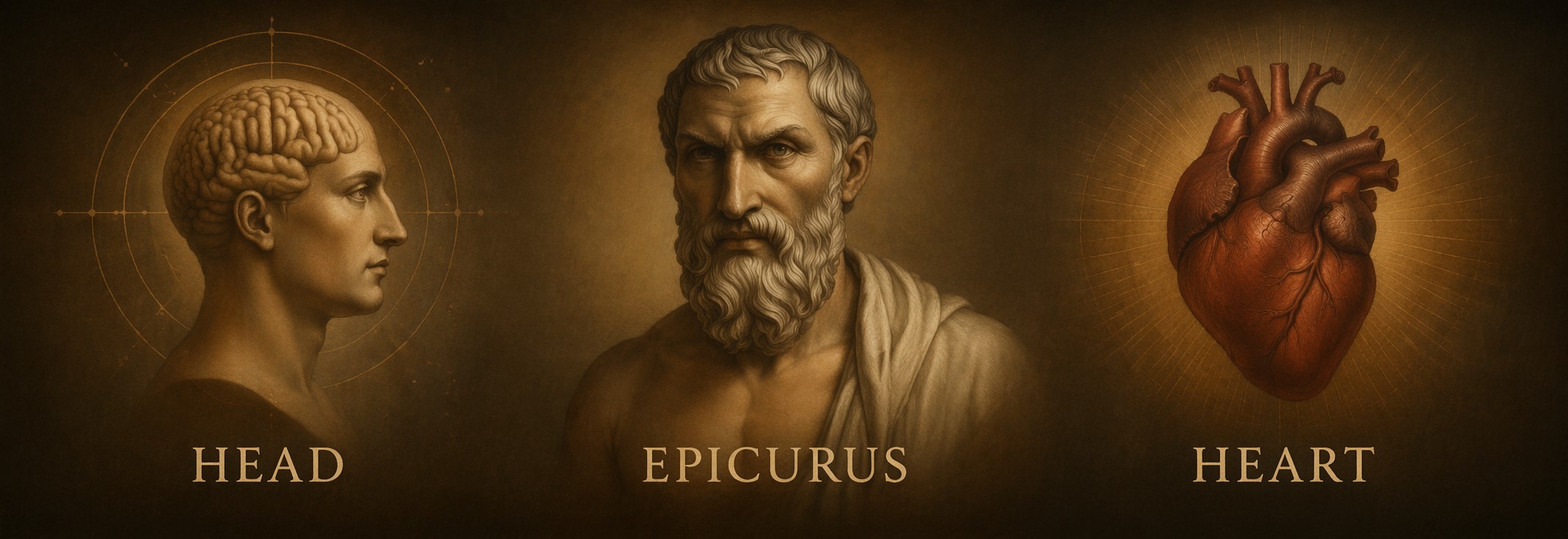 Head and Heart  --  Jefferson and Epicurus on the goal of life